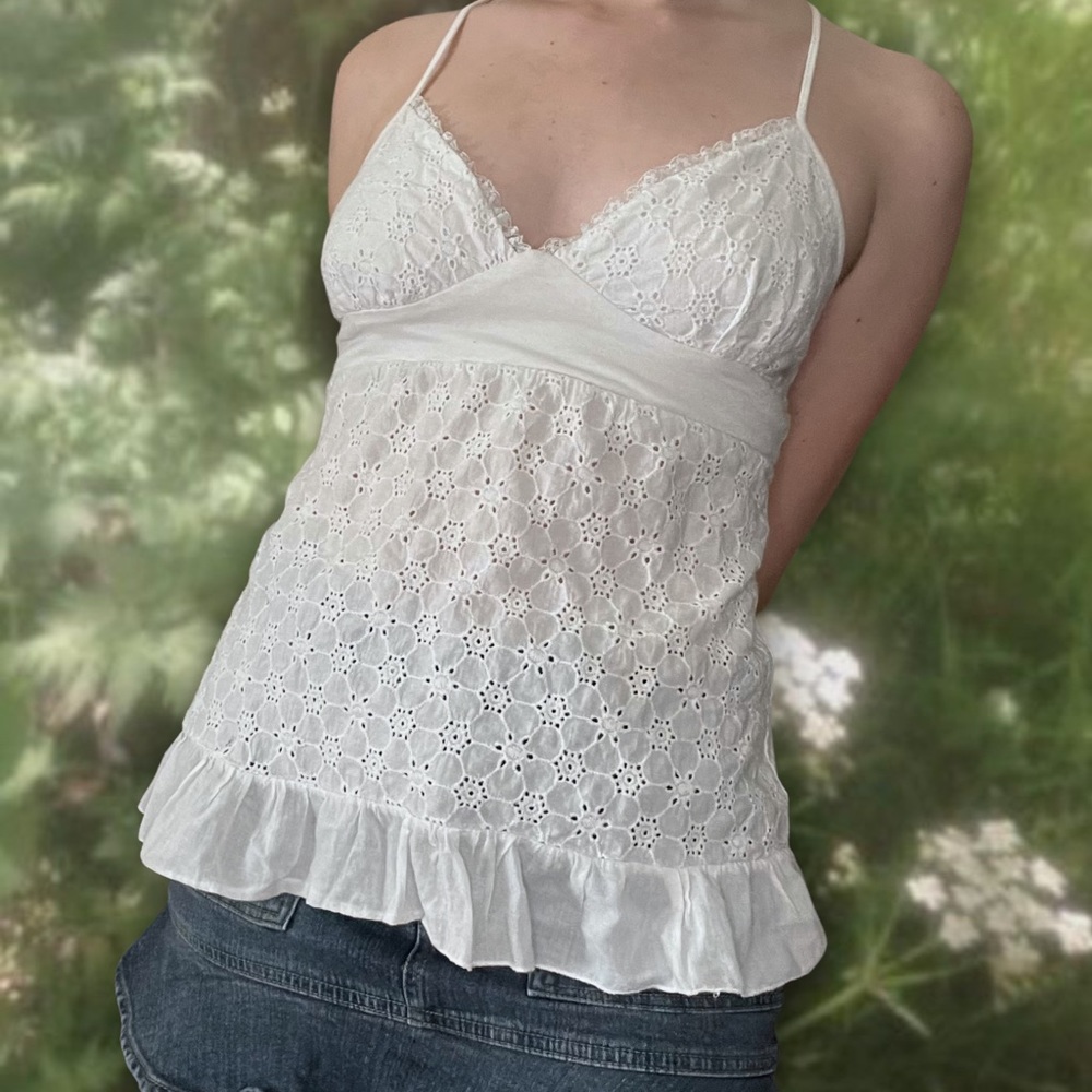 ☆ vintage y2k lace top